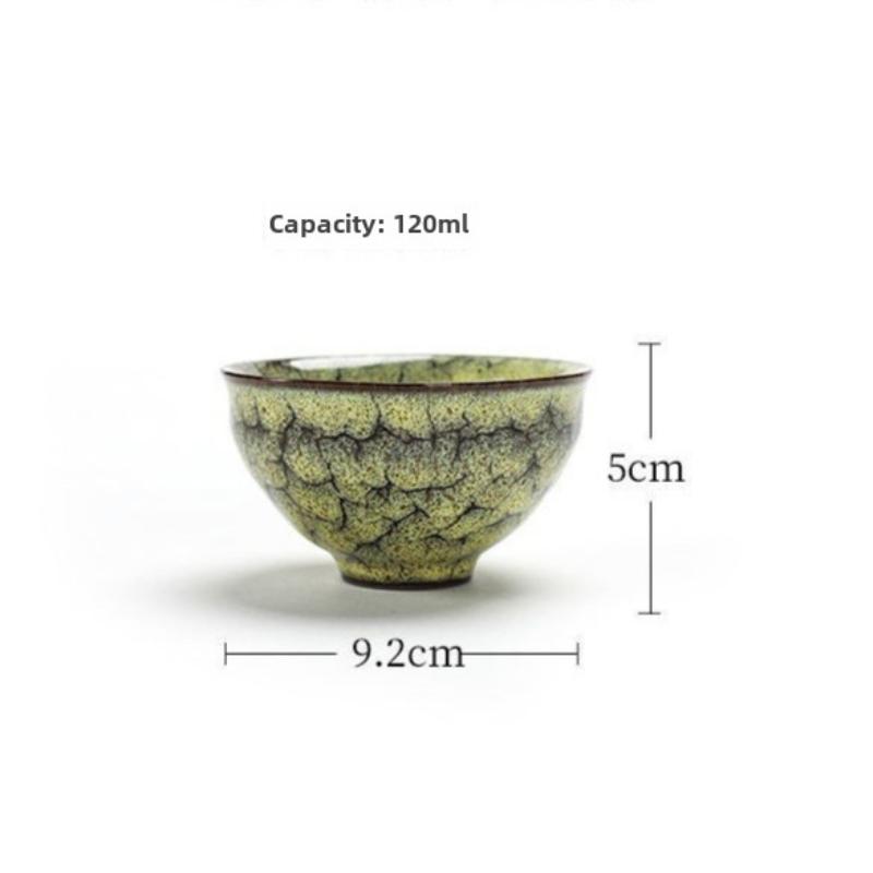Ceramic Kungfu Tea Bowl Glazed Tea Cups Pu'er Master Cup 120ml Kitchen Teaware Household Tea Set Accessories