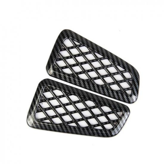 Carbon Fiber Style Dashboard Air Vent Outlet Cover Trims Fit For Honda Accord