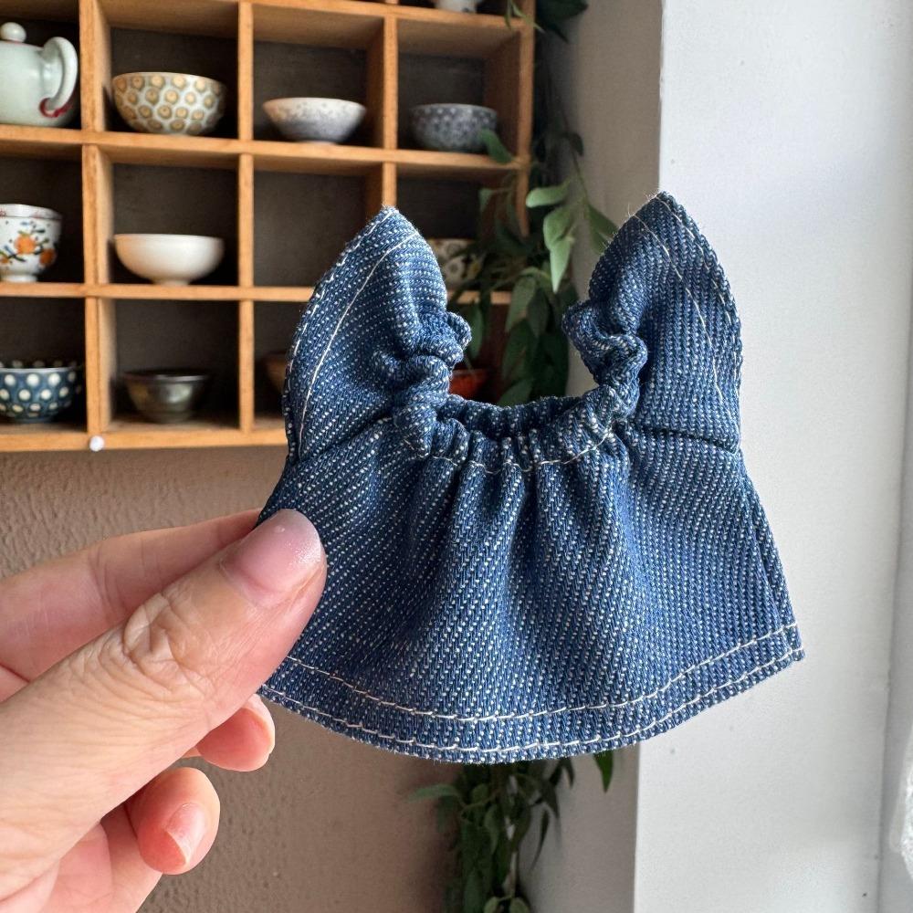 Fashion Cute Doll Jeans Dress Cherry Kawaii Mini Doll Skirt Doll Dress Up Clothes  Kids Gifts