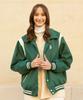 Royal Club Holiday Rch Varsity Stadium Jacket Green