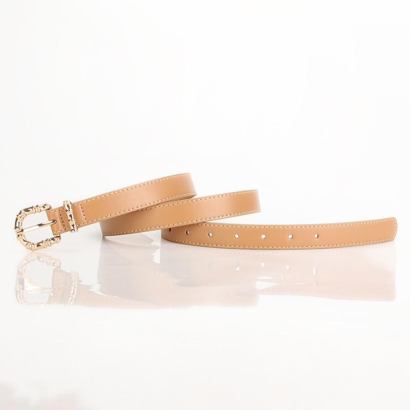 Fashion Womens Faux Leather Belt With Alloy Buckle For Casual And Office Wear