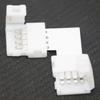 4Pcs L-shape 4Pin RGB 5050 LED Connector LED Strip Light Connectors L-shaped Light Strip Corner Connector