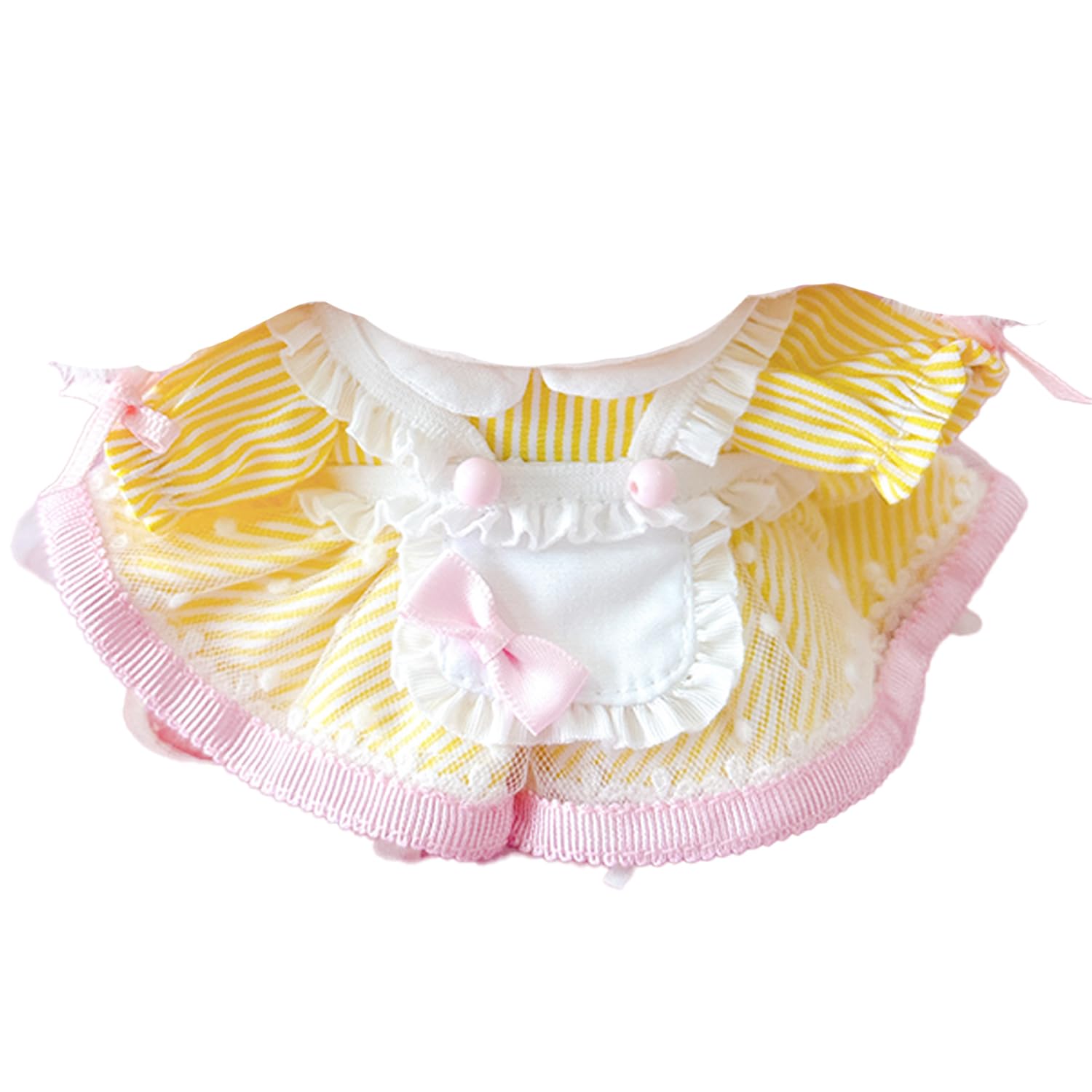 

American Diner-Style Apron Dress [For 10-15cm] Yellow [Used]