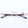 New Trend Frameless Reading Glasses Anti Blue Light Metal Presbyopia Eyewear Diopter +1.0 To +4.0 Fashionable Cut Edge