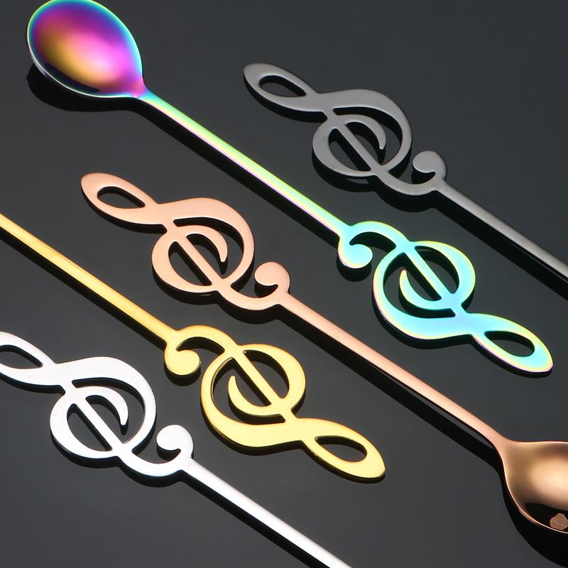 Kitchen Supplies Note Stainless Steel Coffee Spoon Snack Small Meal Spoon