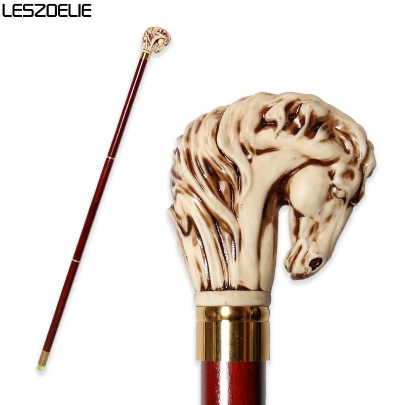 93cm Retro Horse Head Walking Stick