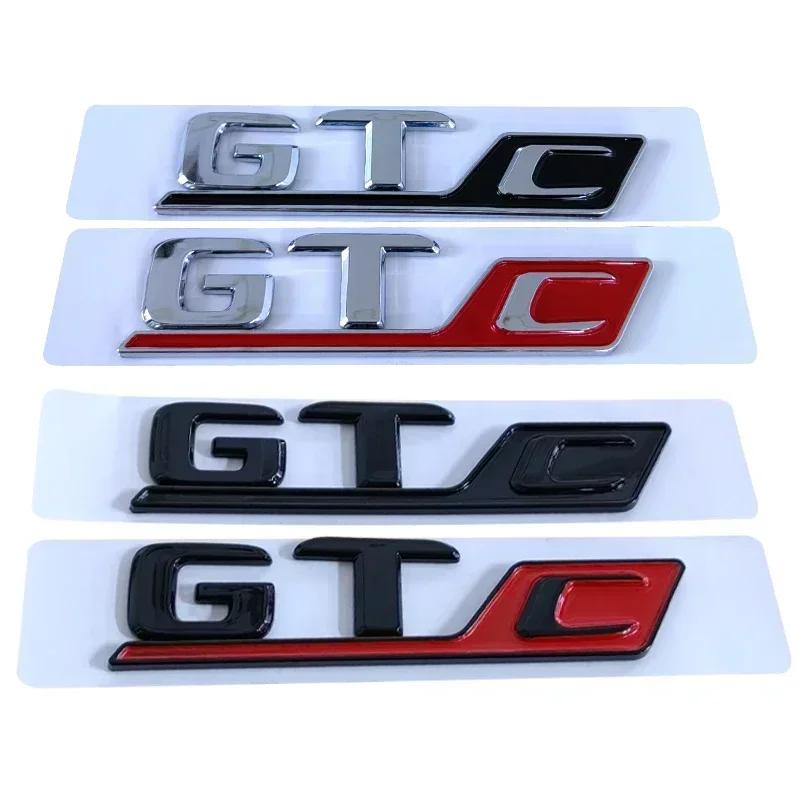 3D ABS Letters Numbers GT C GTC Emblem For Mercedes-Benz GTC Car Trunk Lid Nameplate Badge Logo Sticker Chrome Black Red DJ1