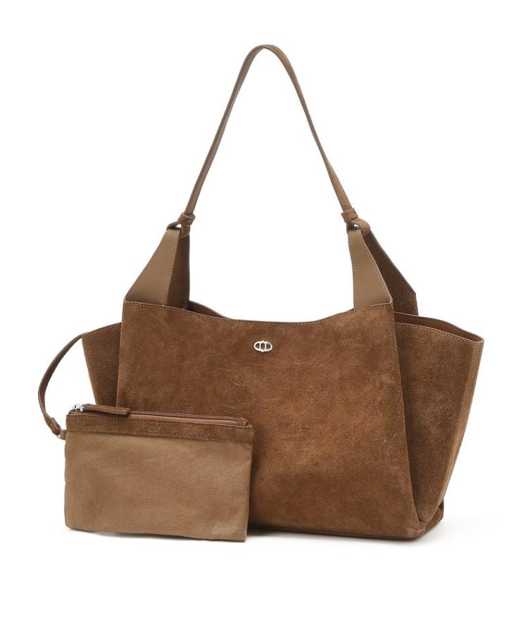 Athe Vanessabruno [Raie] Raie Brown Suede Shoulder Bag L Aaba6E526W2