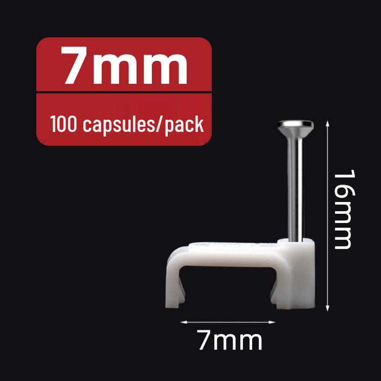 U-Shaped Steel Nail Cable Clips (4-50mm) for Telephone/Network Wires
