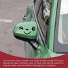 1 Par de Adesivos Decorativos 3D de Rosto Sorridente Fofo para Carro Lado Direito e Esquerdo, Adesivos para Retrovisor, Adequado para Todos os Carros Preto