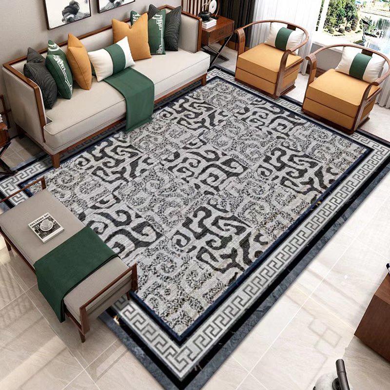 Chinese Style Living Room Carpet Sofa Tea Table Floor Carpets Modern Large Area Rug Bedroom Bedside Decoration Non-slip Foot Mat