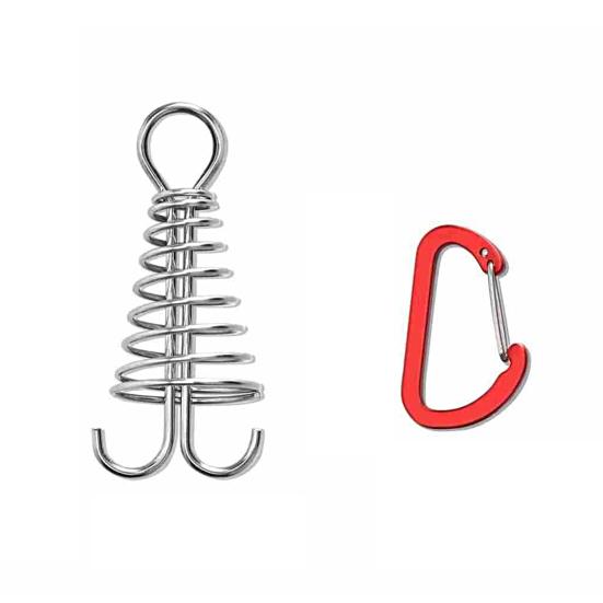 Octopus Deck Peg Spiral Shaped Adjustable Spring Durable Outdoor Camping Octopus Rope Buckle