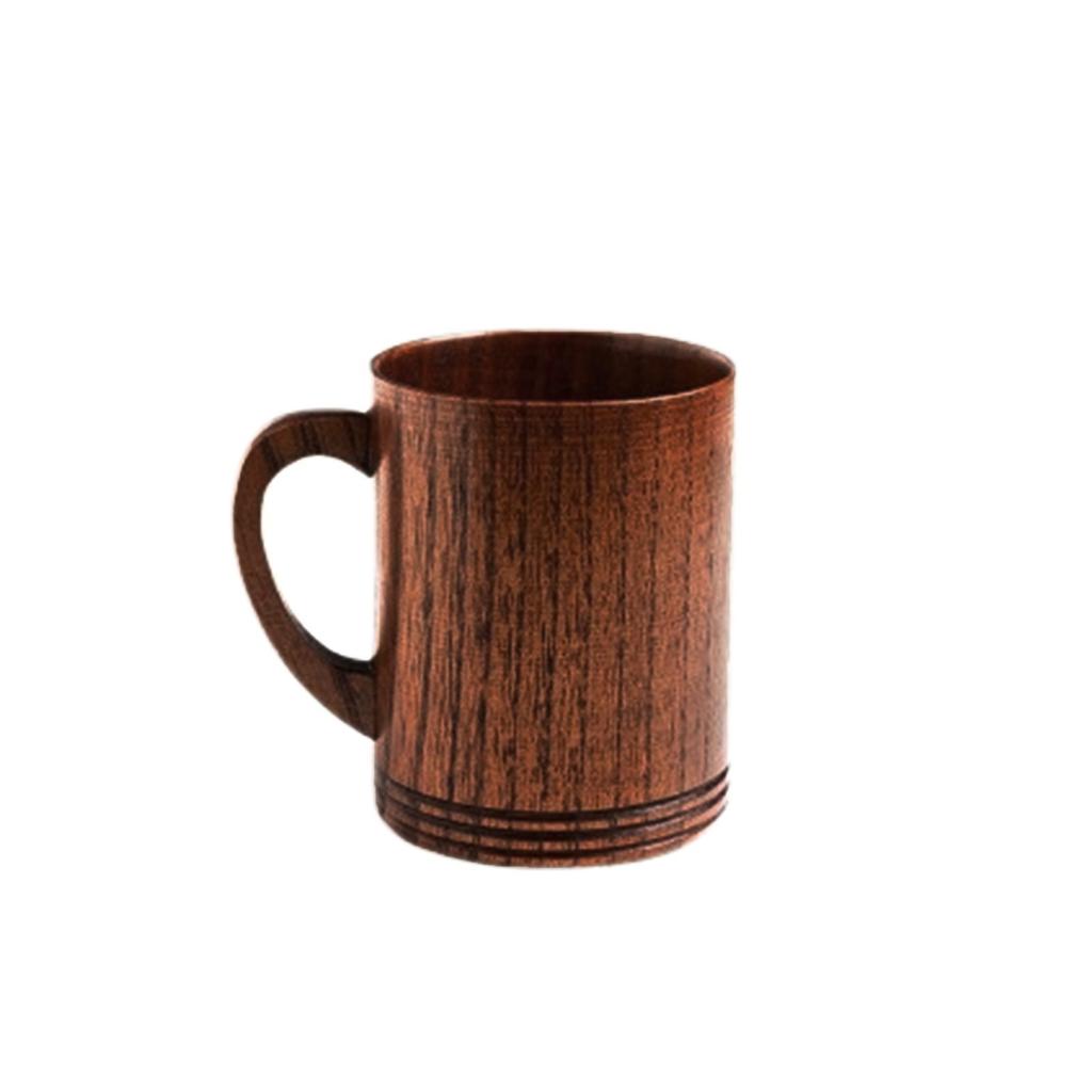 Beer Mug Wooden Coffee Mug Wooden Creative Mug With Handle Cup High Temperature Resistant