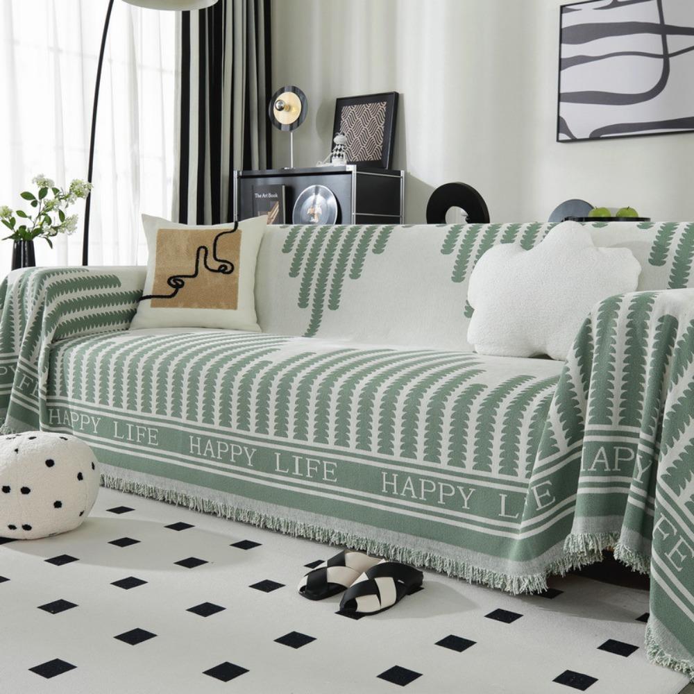 Anti Cat Scratch Sofa Cover Full Size Universal for All Seasons Slip Proof Couch Protector Dustproof Soft Blanket