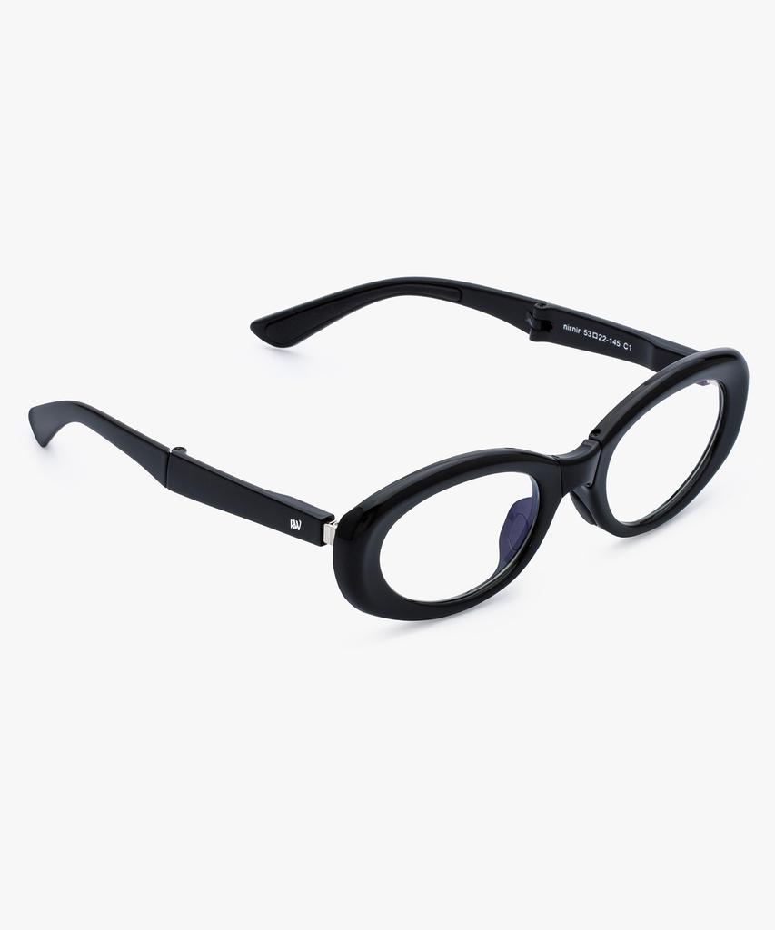 Likkeullou Rc Nirnir Folder Blue Light Glasses Black