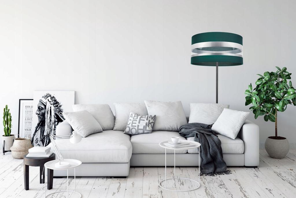 Floor Lamp, Chrome Lampshade, Elegant, Various Colors
