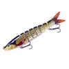 Jointed Artificial Bait Fishing Lure with 3D Eyes Realistic Looking Vibrant Color Fake Bait Hard Lure with Treble Hooks