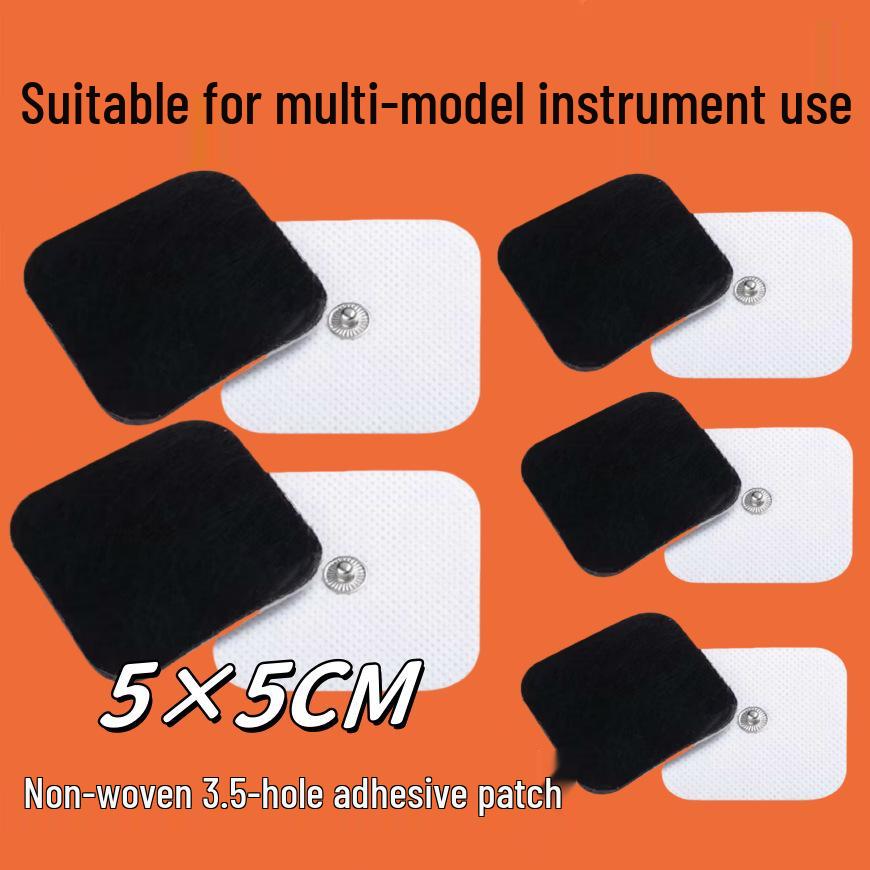 5x5cm Non-Woven Button Electrode Patch - Universal Silicone Massage Acc.