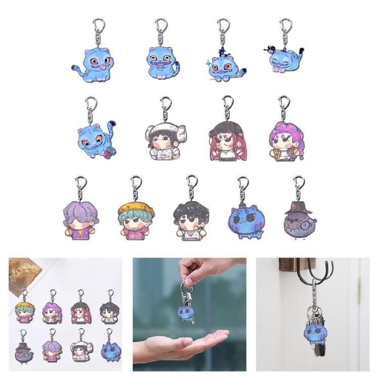 Aesthetic Keychains Purse Handbag Backpacks Bag Pendant Charm Music Idol Keychains Charm Car Keyring for Women Girls