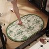 Vintage Bathroom Mat Luxury High-End Diatomaceous Earth Water-Absorbent Non-Slip Bathroom Shower Room Door Quick-Dry Foot Mat