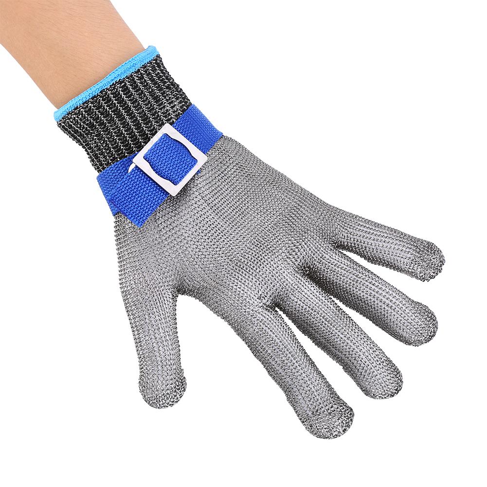 Cut Proof Stab Resistant Stainless Steel Wire Metal Mesh Butcher Cotton Glove
