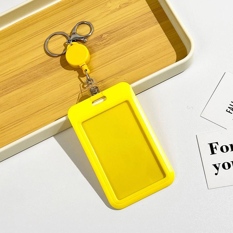 

Милый держатель для бейджа, выдвижной зажим для бейджа, красочный бейдж-ролик с держателем для ID-карты для медсестры, офис, больничные принадлежности жёлтый