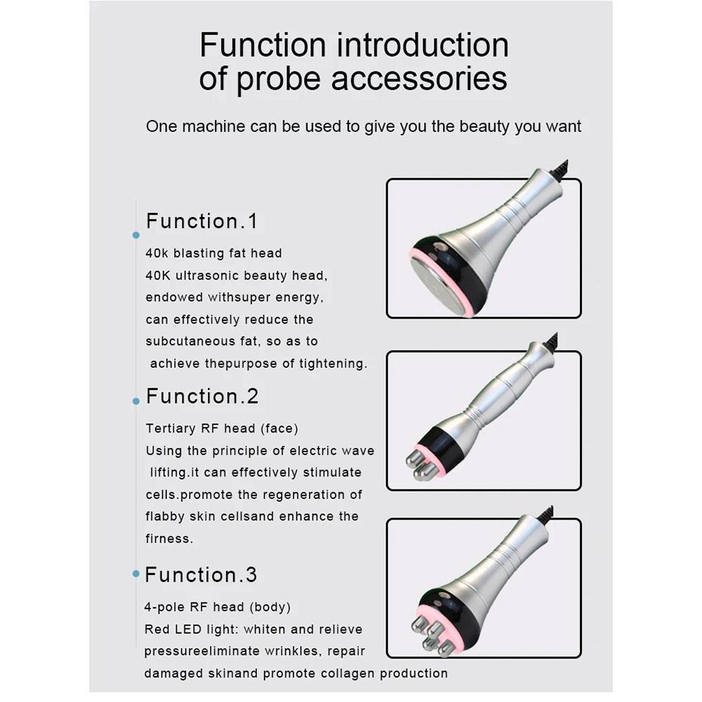 Multipolar Ultrasonic RF Body Care Machine Facial & Body Skin Tightening Body Contouring Home Beauty Device