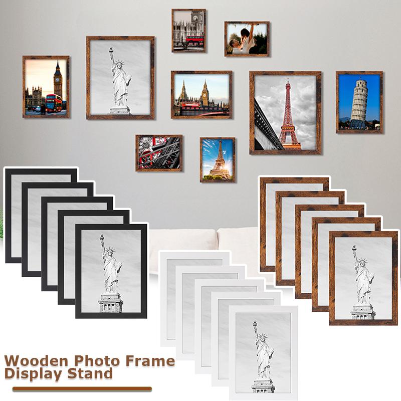 1 Stück mit Ständer Dokumente Fotorahmen Büro Posterrahmen mit Plexiglasfenster Schlankes Foto Mehrere Optionen verfügbar