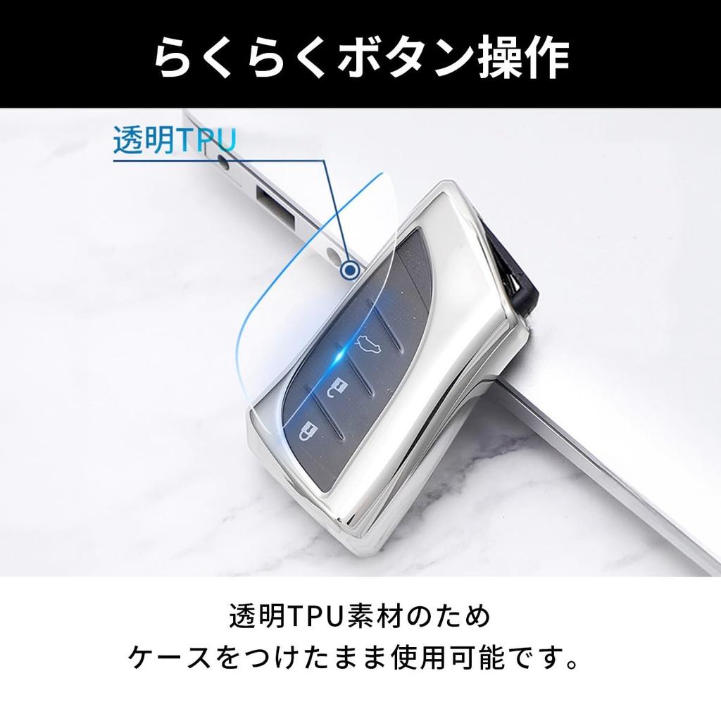 VERISSY UX ES LS RZ Smart Key Case for Lexus Lexus LX NX LC Luxury Stylish Smart Key Cover, Black