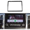 Korlot Carbon Fiber Pattern Center Console Navigation Frame Cover Trim Accessories for 2020-2024 Nissan Titan