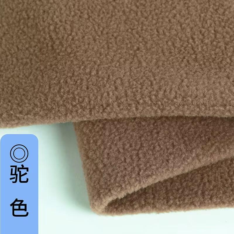 Polarfleece Tykt Stoff Kort Plysj Korallfleece Dukkestoff DIY Håndlaget Søm Høst Vinter Kåpe Klær Sjal Fôrstoff