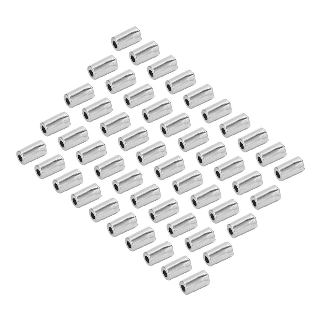 50PCS Bike Brake Cable End Cap Silver Metal Copper 5mm Bike Cable Cap Bicycle Accessories