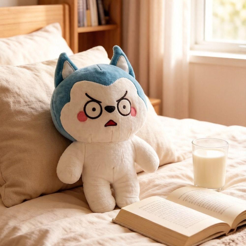 Soft Material HuskyLang Stuffed Doll Adorable Style Stuffed Animal Pillow Birthday Gift