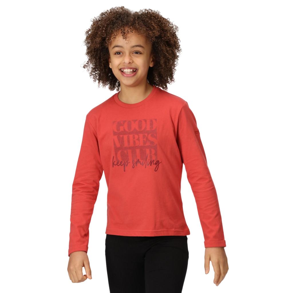Regatta Childrens/Kids Wenbie III Good Vibes Club Long-Sleeved T-Shirt