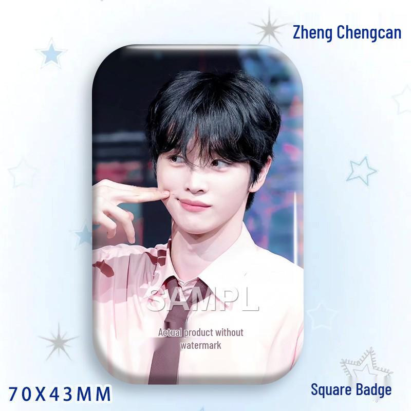 Zheng Chengcan Concert Star Badge & Laser Sticker Pin Brooch