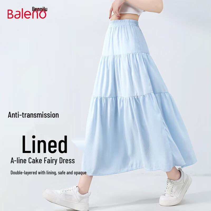Baleno Women s Lined A-Line Midi Skirt F
