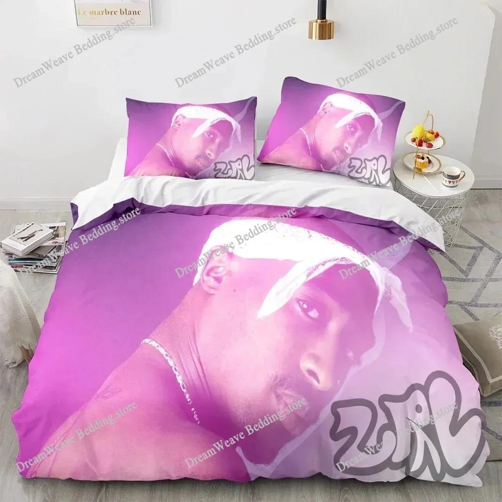 Bedding Set 3D Print Single Twin Full Queen King Size Tupac Amaru Shakur Bed Set Aldult Kid Bedroom Duvet Cover Sets Luxury Gift