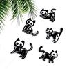 1Pc/5Pcs Shiny Five Syles Kitten Keychain Silicone Molds for Valentine Gift