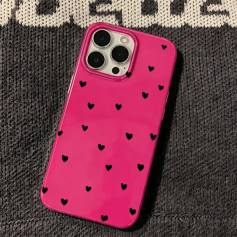 Love Pattern Soft Phone Case For Iphone 17Air 11 12 13 14 Plus 15 16 17 Pro Max Coque Phone Cover Funda