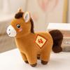 Horse Plush Doll 2026 Year of The Horse Plushie Realistic Pony Doll Soft Stuffed Animal Gift for Bag Car Decor