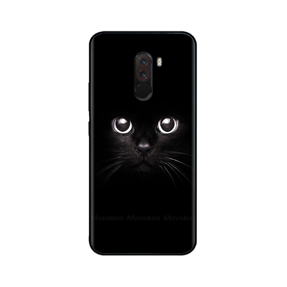 Phone Case For Xiaomi Pocophone F1 Global Case Pocofone F1 Silicone Soft TPU Back Cover For Xiomi Poco F1 Case Black Bumper