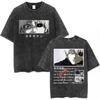 Vintage Washed Anime Tokyo Ghoul Spider Lily T Shirt Manga Cool Ken Kaneki Eyes Tshirts  Gothic Short Sleeve T Shirts
