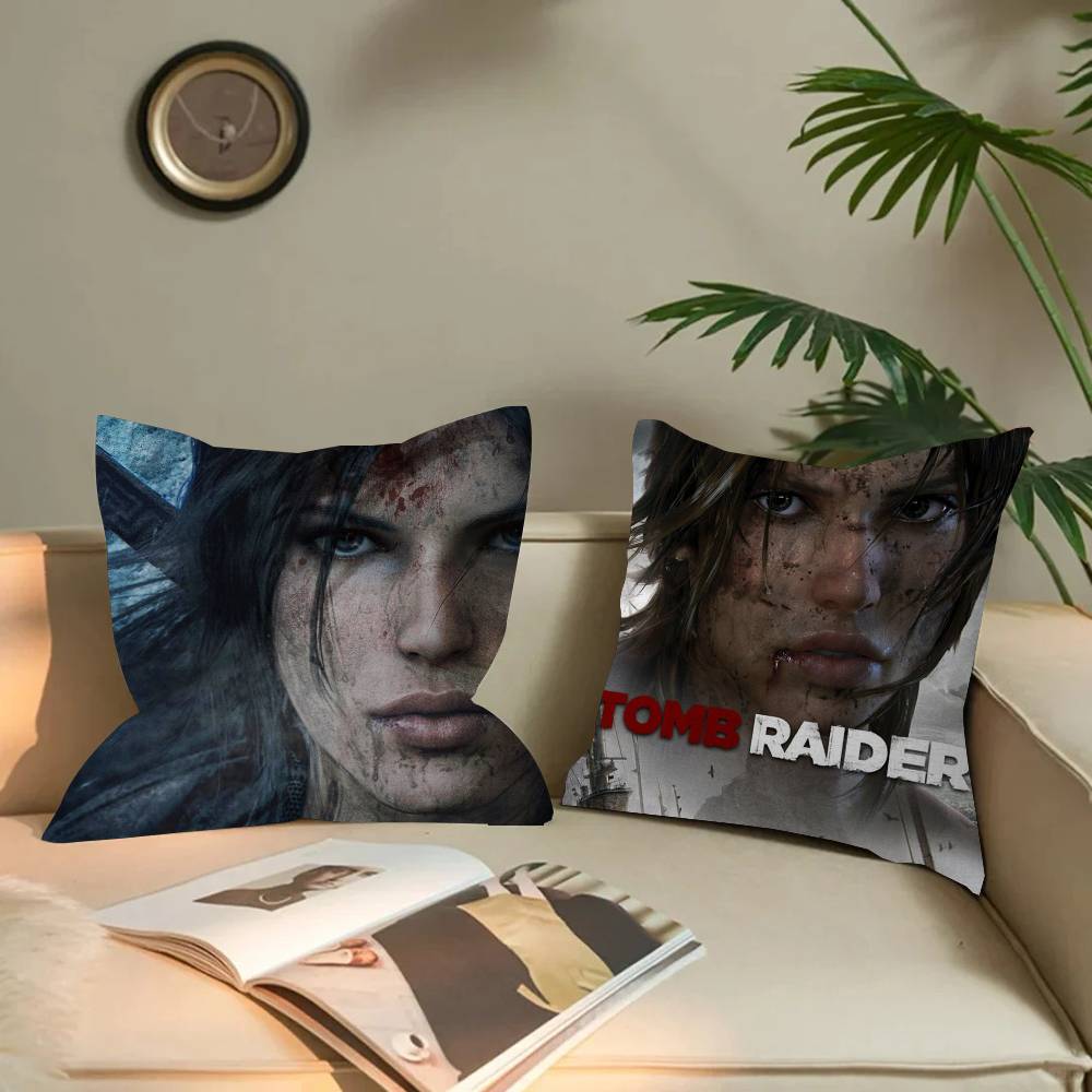 Game T-Tomb R-Raider Pillow Gift Home Office Decoration Pillow Bedroom Sofa Car Cushion CoverPillow Case