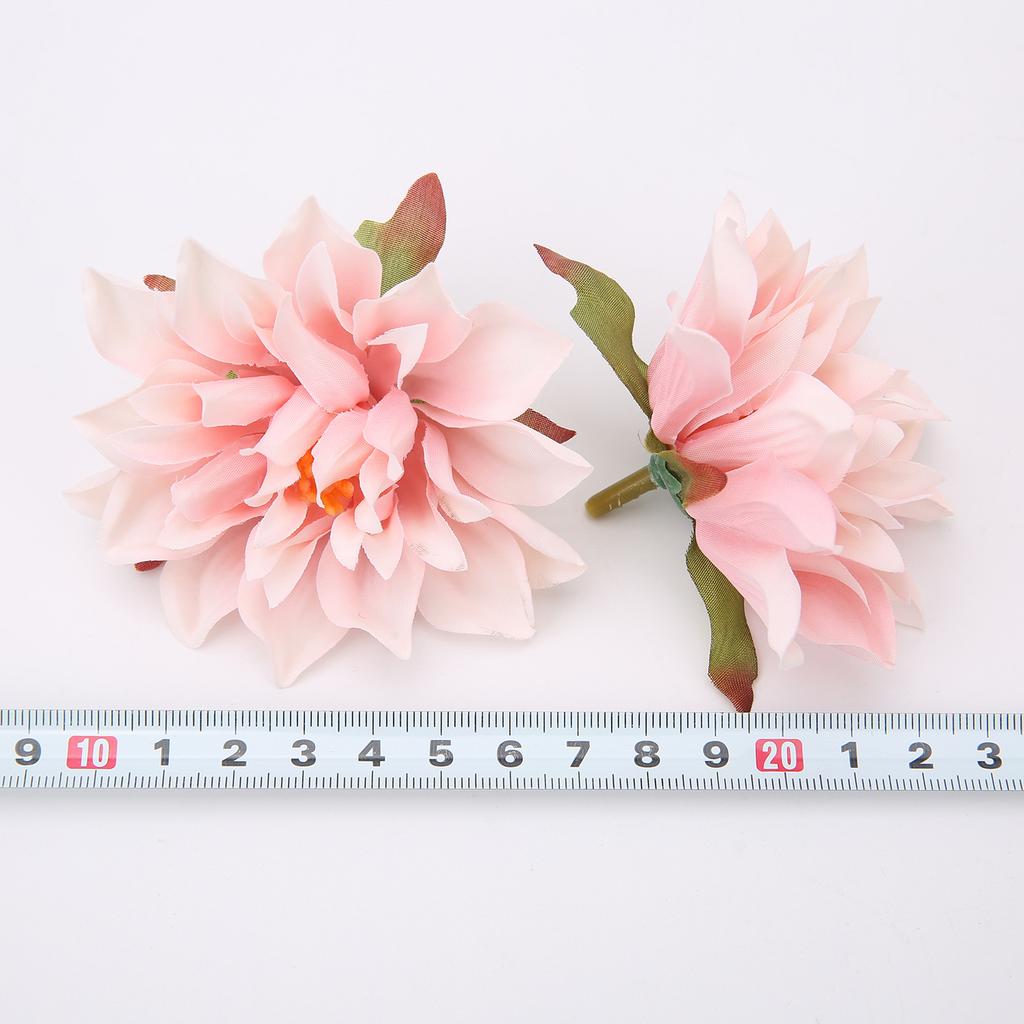 10PCs Silk Artificial Flowers 7Cm Dahlia Flower Heads Home Wedding Decoration Wall Hanging Garden DIY Accessories Wreath Jewelry