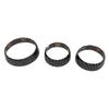Dashboard Knob Trim Set for MINI F55 F56 F57 Carbon Fiber Look 3 Piece ABS Interior Control Panel Detail for Air Conditioner Area