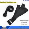 Black Zinc Alloy Motorcycle Cargo Straps - Outdoor Buckle Tighteners for Luggage, Cardboard, and Tent Securing
