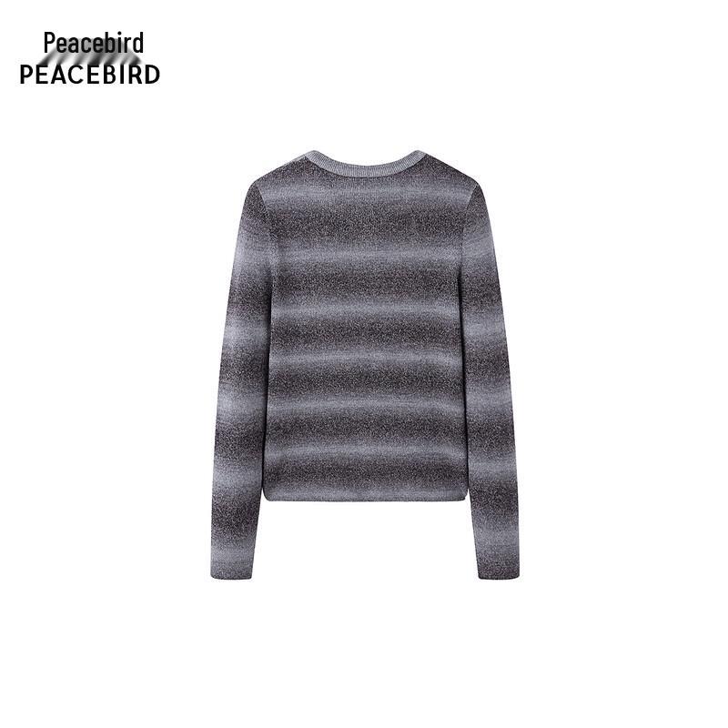 PEACEBIRD Women's Gradient Stripe Knit Cardigan