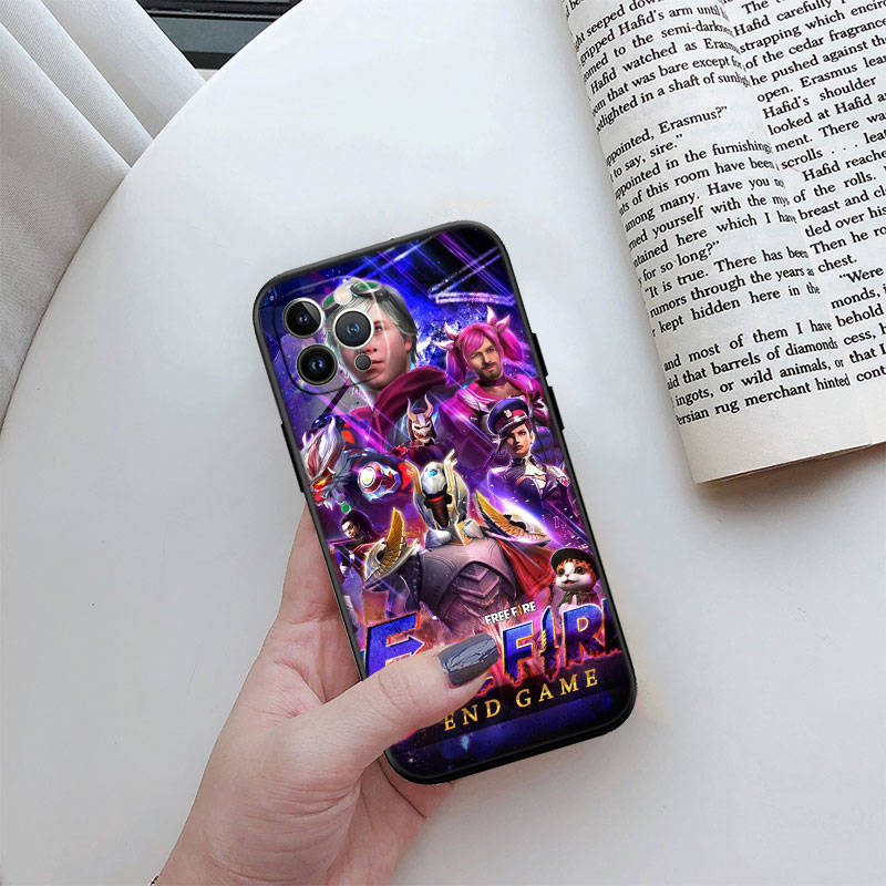 IR10 Free Fire Phone Shell Case for Redmi Note 12 12S 12C 13 13C 13R 14 14S 14R 14C Pro Max Plus A3 A3X A4 A5 11A 13X