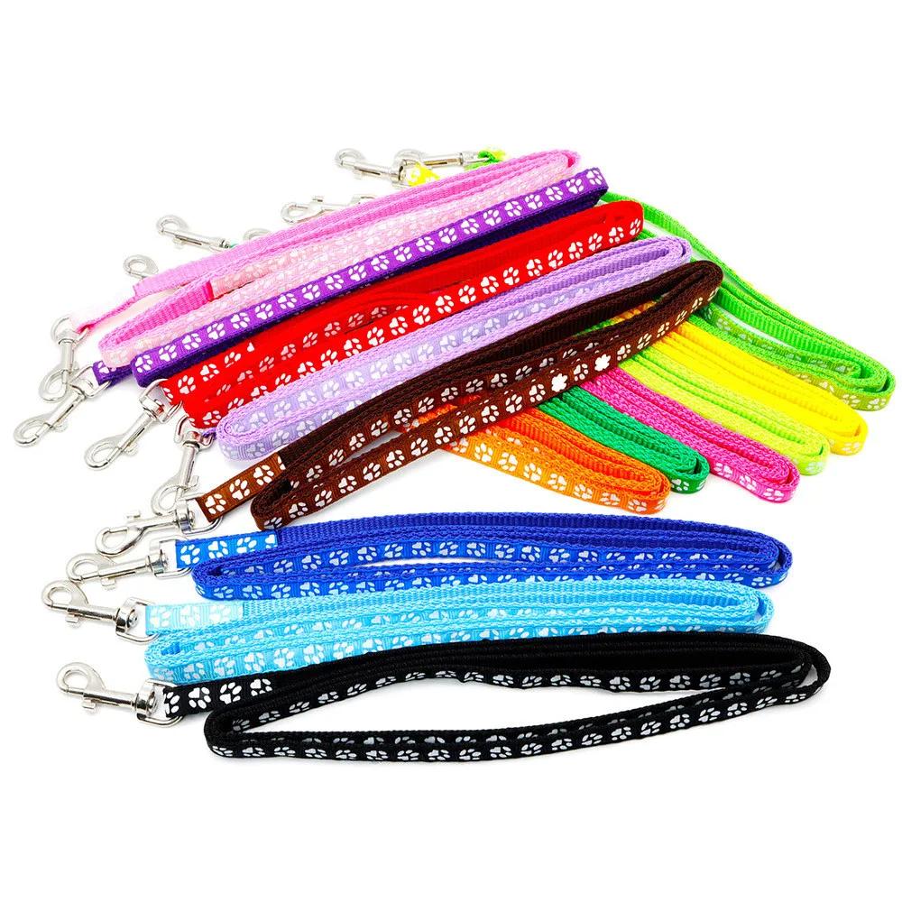 Print Dog Cat Leash Adjustable Leashes Collar Puppy Outdoor Walking Chihuahua Terier Schnauzer Outdoor Traction Rope General