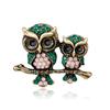 Retro Owl Animal Brooch Shawl Buckle Men Women Shirts Suits Accessories Gifts Friends
